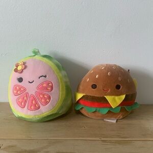 2 5” Squishmallows Food Plush